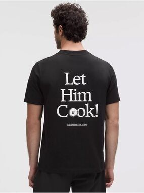 Lululemon Min Woo Lee Let Him Cook Golf Graphic Cotton T-Shirt Black